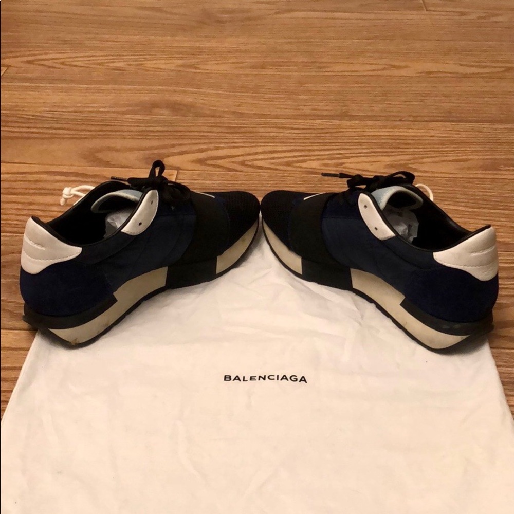 Balenciaga Race Runner Navy Blue Size 37 - Picture 5 of 7